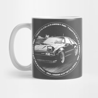 TOYOTA CELICA 2800GT A60 Black 'N White 4 (Black Version) Mug